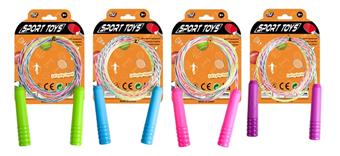 Plate mounted crystal solid color skipping rope   ITEM NO.： W031206