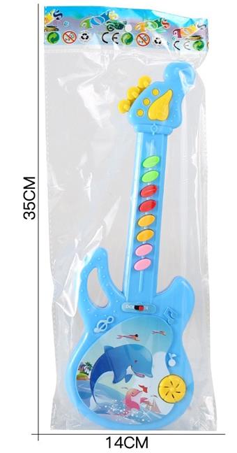 Dolphin patterned small guitar   ITEM NO.： W029252