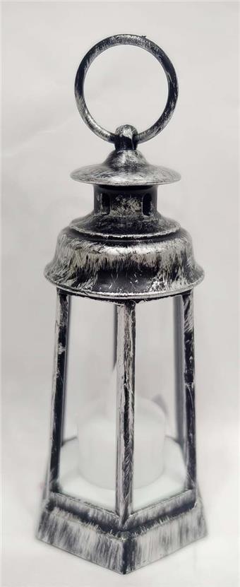 Trapezoidal hexagonal lantern (antique bronze gold/antique bronze silver)   ITEM NO.： W034436