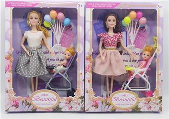 New high-end 11.5-inch solid body fashionable Barbie with 3.5-inch solid body children's set   ITEM NO.： W033287