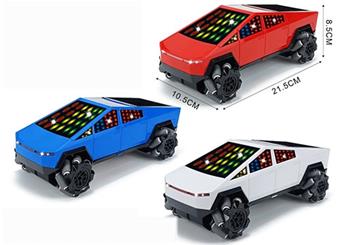 Tesla pickup truck remote control 3D lighting music drifting stunt car (electric included)   ITEM NO.： W019650