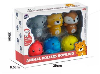Bowling Stacking Fun Animal Balls (6PCS)   ITEM NO.： W033563