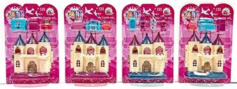 Mini Castle+Furniture (4 Mixed Styles)   ITEM NO.： W029457
