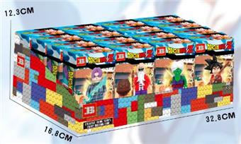 Dragon Ball - New Building Blocks, 8 pieces in a box with weapons and base plate   ITEM NO.： W029618
