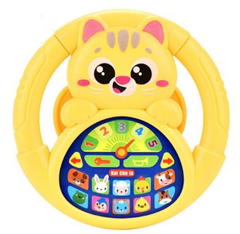 Kitten style children's stroller steering wheel learning machine   ITEM NO.： W022014