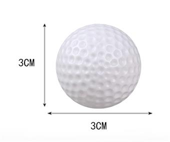 3CM small golf balls (12 pieces) default white, customizable color   ITEM NO.： W032292