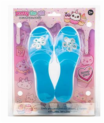 Cross border girl toy princess fairy wand magic wand electroplated crown jewelry gemstone crystal ultrasonic high heels dress up house new DIY set   ITEM NO.： W025923
