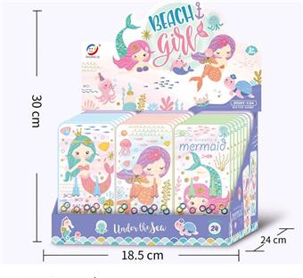 Mermaid Transparent Water Machine (Set of 24)   ITEM NO.： W034295