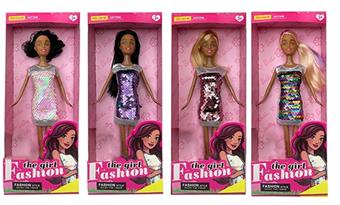 New 11.5-inch live action black Barbie with crown accessories, 4 mixed styles   ITEM NO.： W033159