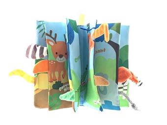 Jungle Animal Tail 3D Cloth Book CPC   ITEM NO.： W039281