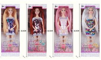 New Fashion Barbie 11.5-inch Body 11 Joint Bead Fashion Hairdressing Princess with Camera, Shoes, Bag, Hairpin   ITEM NO.： W028314