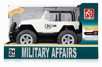 1: 16 Sound and Light Inertial Jeep (Single color (without battery -2 AA))   ITEM NO.： W019258