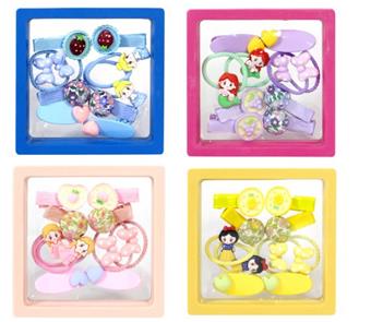 Colorful Girl Hair Accessories Set (12PCS)   ITEM NO.： W033511