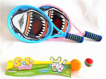Large tennis racket for outdoor sports (shark)   ITEM NO.： W037622