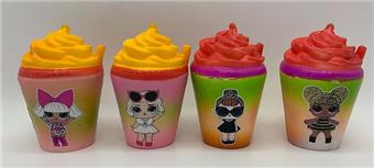 Surprise doll straw cup with slow rebound   ITEM NO.： W038475