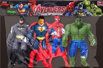 4 17CM Avengers with lights   ITEM NO.： W024298