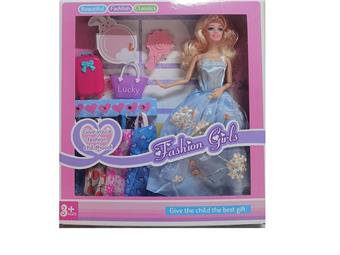 New high-end box 11.5 inch solid Barbie hanging skirt bag, comb, luggage accessories   ITEM NO.： W033335