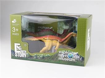 Two dinosaurs with sickle shaped dinosaurs and crocodile like dinosaurs   ITEM NO.： W024918