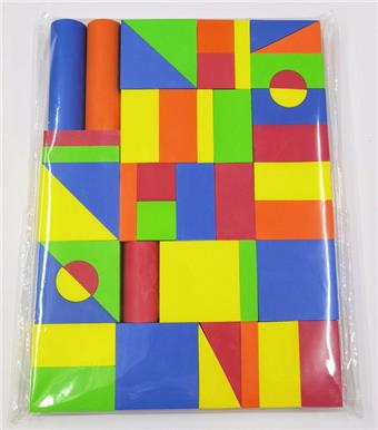 45pcs bagged EVA building blocks   ITEM NO.： W032610