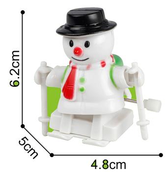 Windup Cartoon Skateboarding Snowman Toy Gift   ITEM NO.： W036059