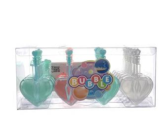 24 pieces of unbreakable peach heart bubble water 19ML   ITEM NO.： W032368