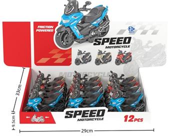Inertial pedal motorcycle (12PCS per unit price)   ITEM NO.： W022452