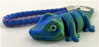 9CM gecko keychain leather rope ring   ITEM NO.： W025489