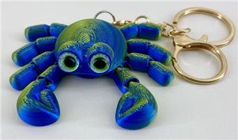 7.8CM Crab Keychain Golden Ring   ITEM NO.： W025098