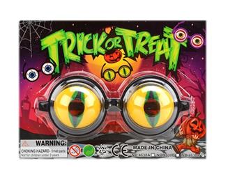 Halloween glasses big (green)   ITEM NO.： W034079