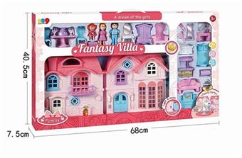 Play house villa set toys   ITEM NO.： W040265