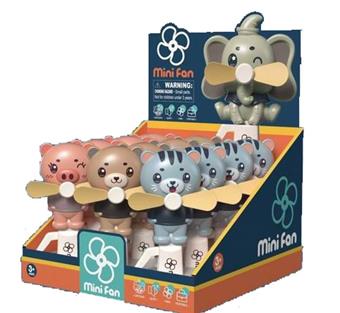 Little Bear Hand cranked Fan (12PCS per unit price)   ITEM NO.： W039178