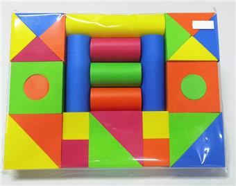 28 pieces of bagged EVA building blocks   ITEM NO.： W032626