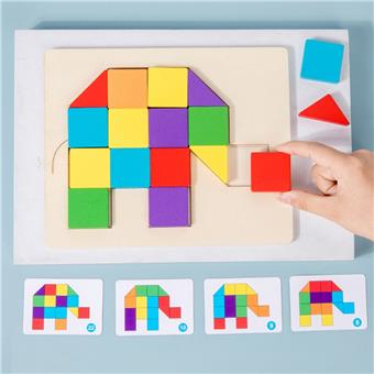 Elephant shaped puzzle   ITEM NO.： W044019
