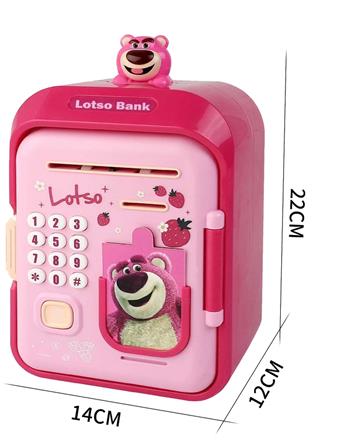 1 Strawberry Bear Money Can+Doll   ITEM NO.： W050875