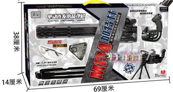 M134 Rotating Gatling Electric Repeating Water Bullet Gun (Rotating with Light) (Ultra High Speed Electric Repeating)   ITEM NO.： W065844