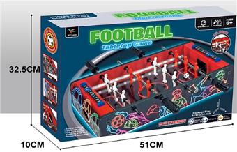 Wooden football table (with lights) with 3 batteries, size 5, not included in the package   ITEM NO.： W060970