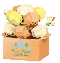 135PCS Peach Egg Low Price Impulse Edition - Micro Particle Building Blocks   ITEM NO.： W044669