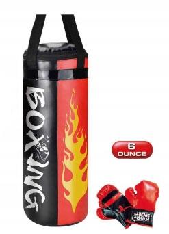 Four sided punching sandbag with mesh bag   ITEM NO.： W063332