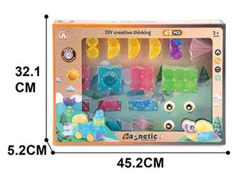 Puzzle Transparent Magnetic Block 42P   ITEM NO.： W046652