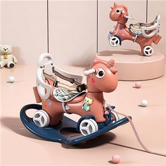 Baby 2-in-1 rocking horse scooter with early education machine   ITEM NO.： W061431