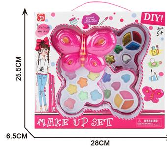 Factory version butterfly three-layer cosmetic box set   ITEM NO.： W058424