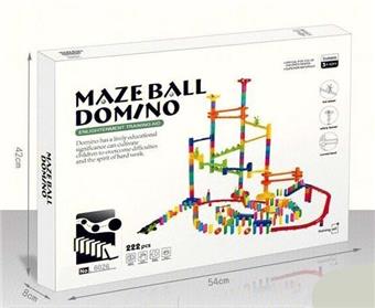 222pcs Domino Ball Track Building Blocks   ITEM NO.： W046436