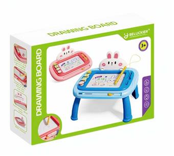 Add size, pink rabbit writing board with legs, magnetic drawing board, handwriting board, drawing board   ITEM NO.： W056906