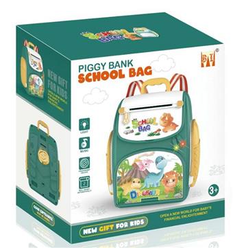 Cartoon dinosaur backpack piggy bank   ITEM NO.： W051626