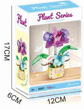 Building Blocks Butterfly Orchid 153PCS - Flower Series   ITEM NO.： W059974