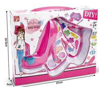 Crystal shoe two-layer cosmetic box set   ITEM NO.： W058413