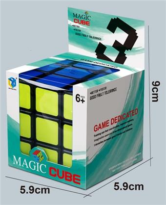 5.7cm black background heat transfer sticker cube   ITEM NO.： W042937