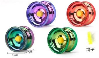 Alloy yo yo single bearing (colorful)   ITEM NO.： W047651