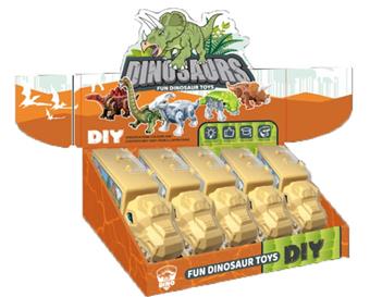 Dinosaur storage cart with DIY puzzle assembly dinosaur (Tyrannosaurus rex)   ITEM NO.： W049051