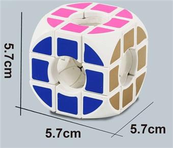Third order white background hollow Rubik's Cube puzzle puzzle puzzle puzzle, decompression and venting puzzle toy, finger game   ITEM NO.： W042836